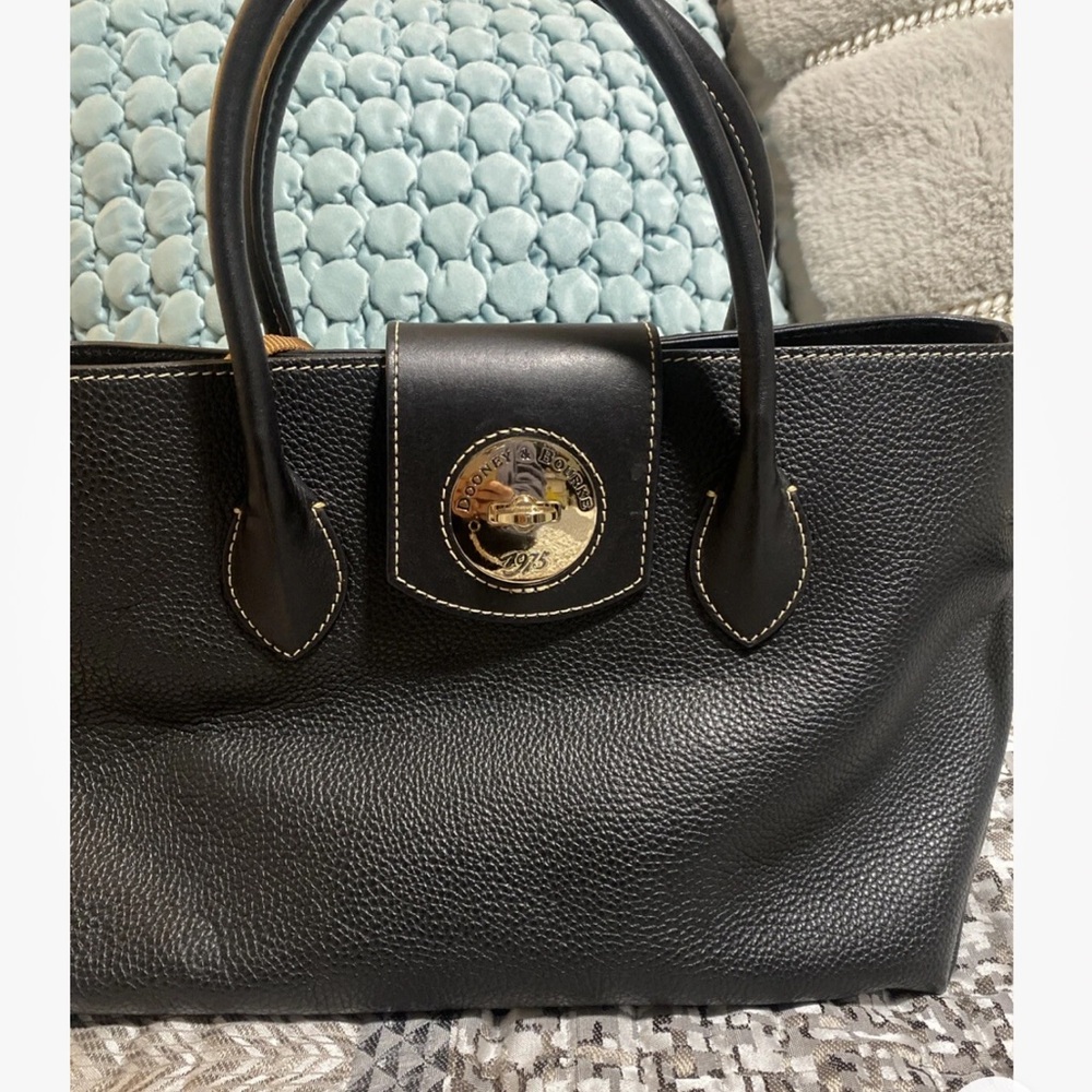 Dooney & Bourke Black Pebble Leather Tote
